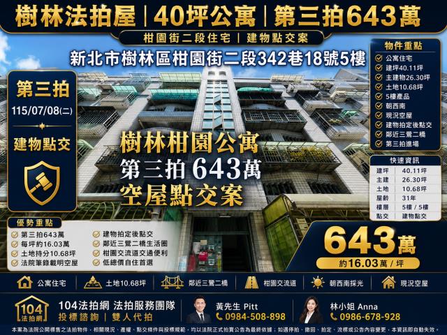 新北樹林公寓法拍-0