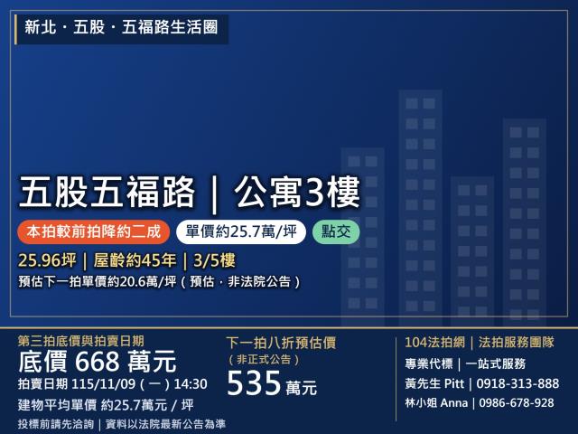 新北五股法拍公寓-0