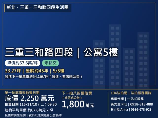 新北三重拍賣公寓-0
