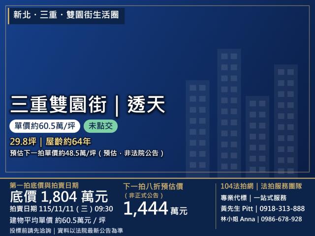 新北三重法拍透天-0