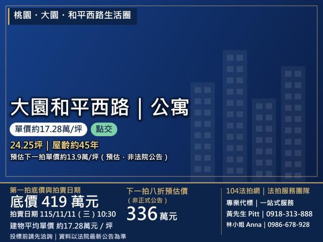 桃園大園法拍公寓-0